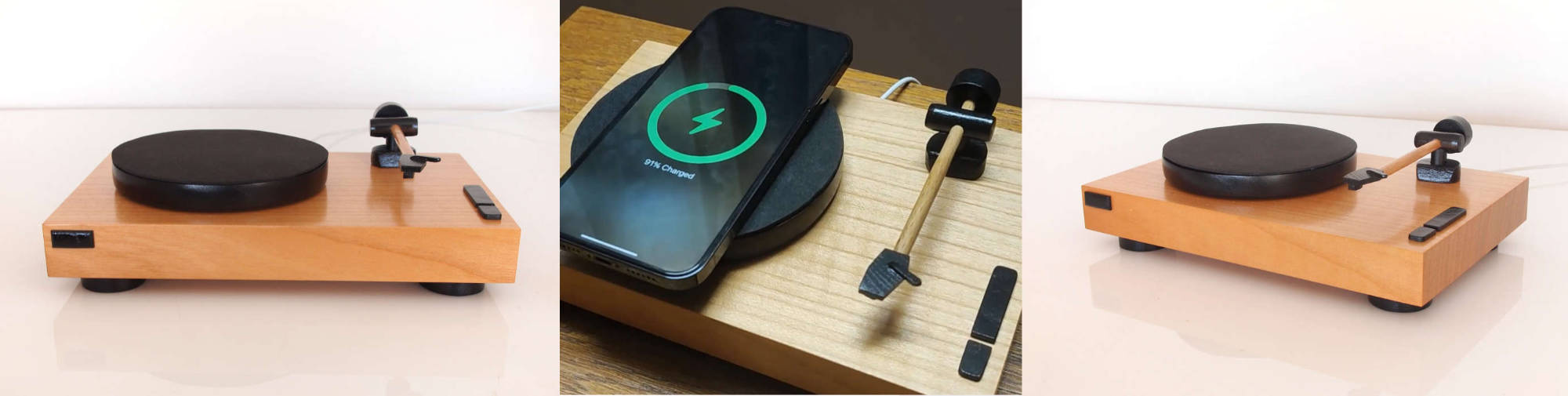 Turntable-Inspired MagSafe Docking Station